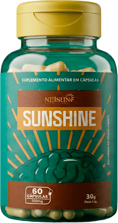 Frasco do suplemento Sunshine